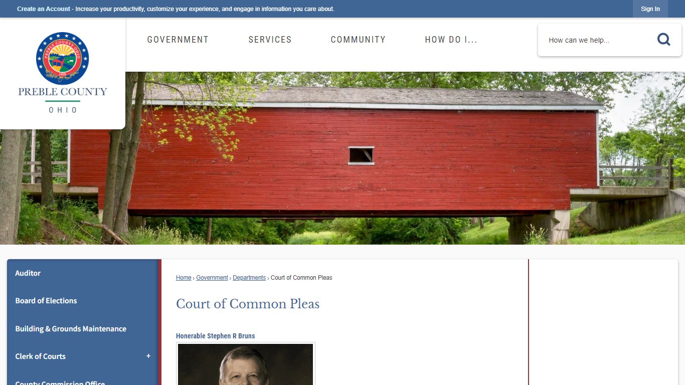 Court of Common Pleas | Preble County, OH